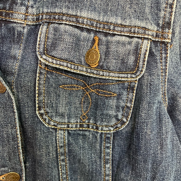Women’s LRL Lauren Jeans Co Ralph Lauren Button Down Jeans Jacket Size M - Picture 2 of 10